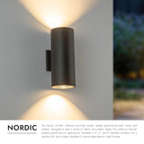 Kuzco Architectural Nordic 12-in (5-in Dia.) Exterior Wall