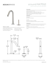 2-piece lavatory faucet with side joystick