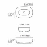 Onda Rectangular Countertop Basin
