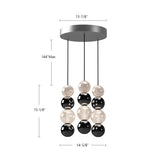Alora Onyx 3 Head Multi Pendant
