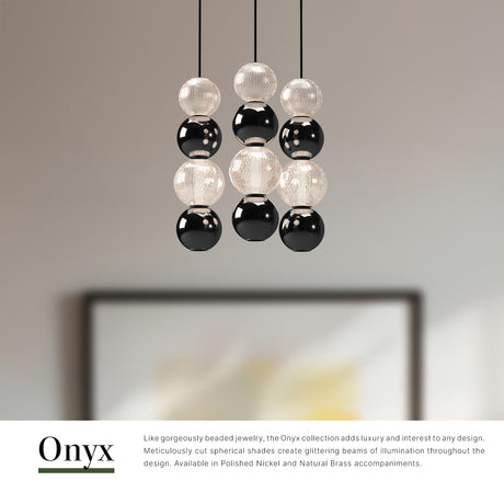 Alora Onyx 3 Head Multi Pendant