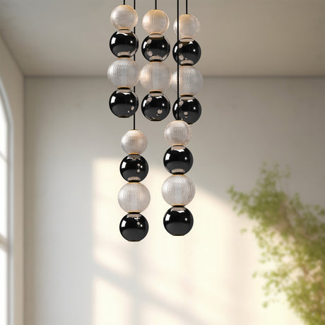 Alora Onyx 5 Head Multi Pendant