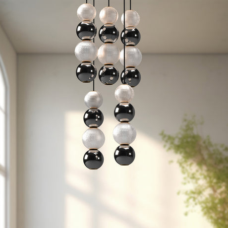 Alora Onyx 5 Head Multi Pendant