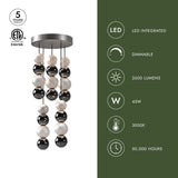 Alora Onyx 5 Head Multi Pendant