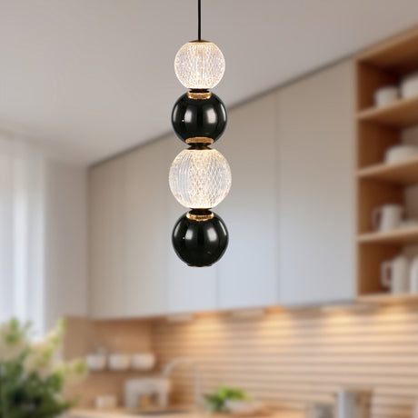 Alora Onyx 5-in Pendant