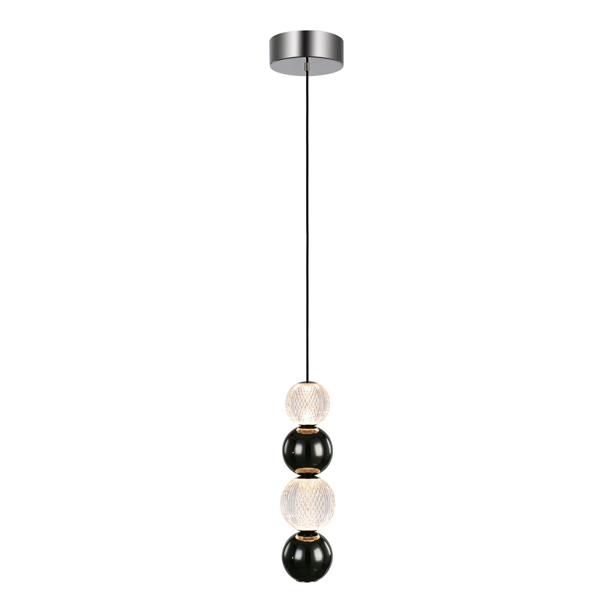 Alora Onyx 5-in Pendant