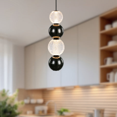 Alora Onyx 5-in Pendant