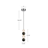 Alora Onyx 5-in Pendant