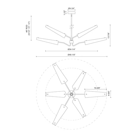 Alora Osorio 46-in Chandelier