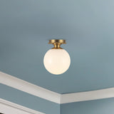 Alora Mood Otis 8-in Semi-Flush Mount