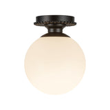 Alora Mood Otis 8-in Semi-Flush Mount