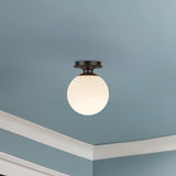 Alora Mood Otis 8-in Semi-Flush Mount