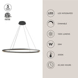 Kuzco Ovale 40-in Linear Pendant