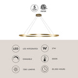 Kuzco Ovale 53-in Linear Pendant