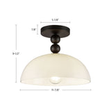 Alora Mood Paisley 12-in Semi-Flush Mount