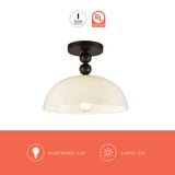 Alora Mood Paisley 12-in Semi-Flush Mount