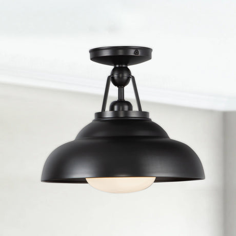 Alora Palmetto 12-in Semi-Flush Mount
