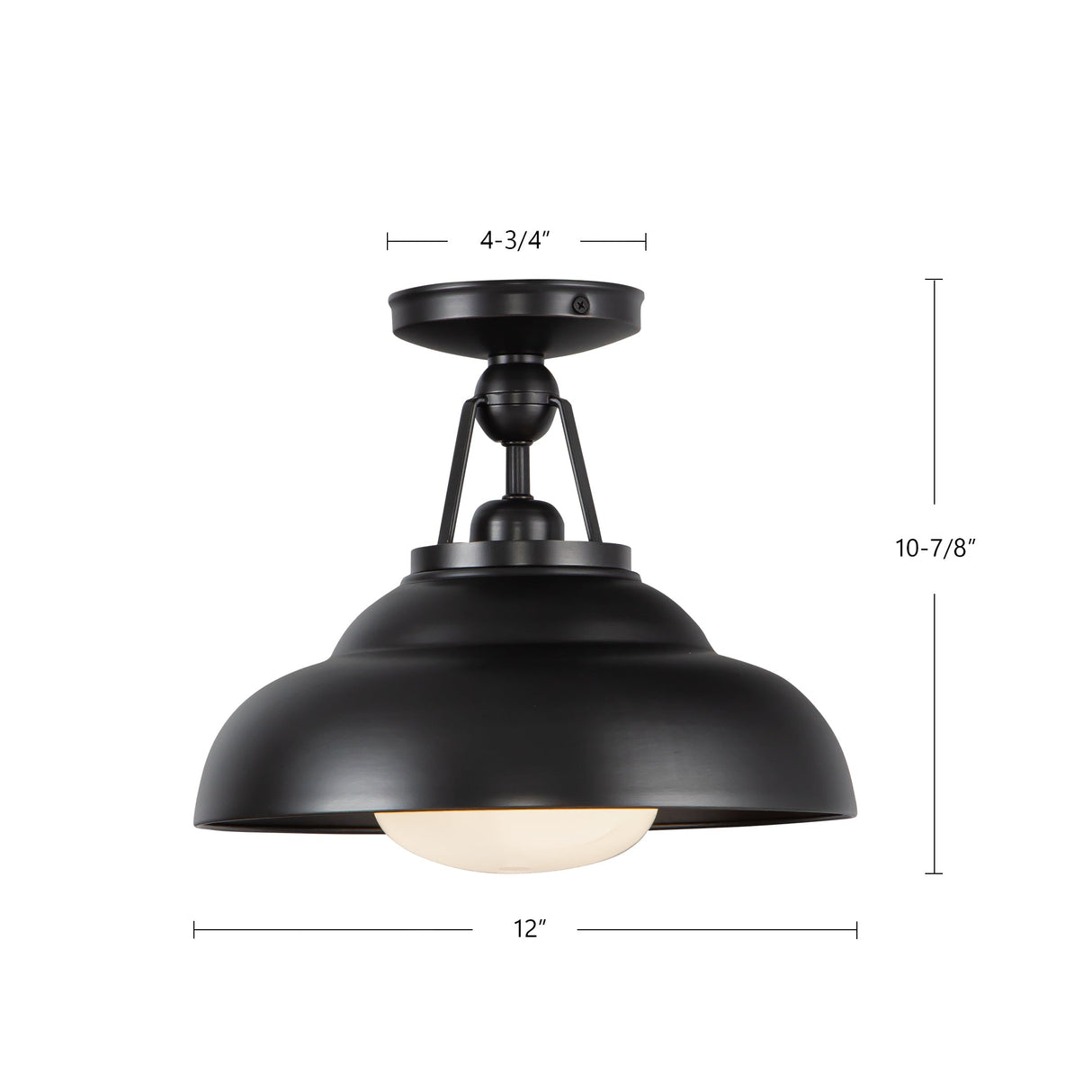 Alora Palmetto 12-in Semi-Flush Mount