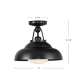 Alora Palmetto 12-in Semi-Flush Mount