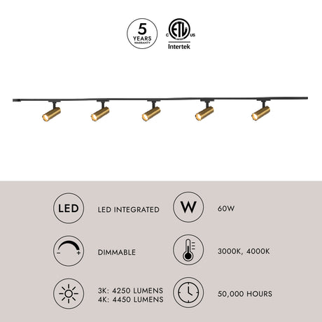 Kuzco Trilo Ceiling Kit - Paolo 2in 5-Head
