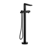 Parabola 2-way Type T (thermostatic) coaxial floor-mount tub filler with hand shower trim