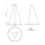 Kuzco Bruni 24-in Pendant