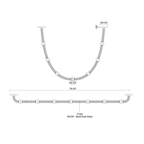 Kuzco Corda 7-ft Pendant