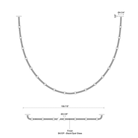 Kuzco Corda 17-ft Pendant