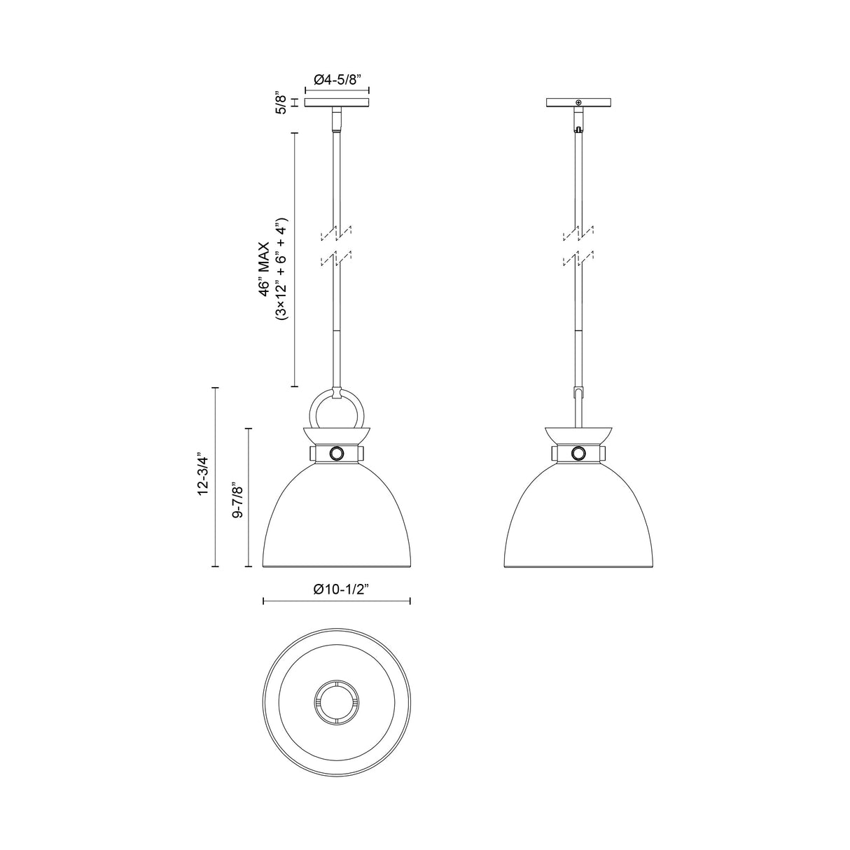 Alora Mood Waldo 11-in Pendant
