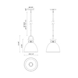 Alora Mood Waldo 11-in Pendant