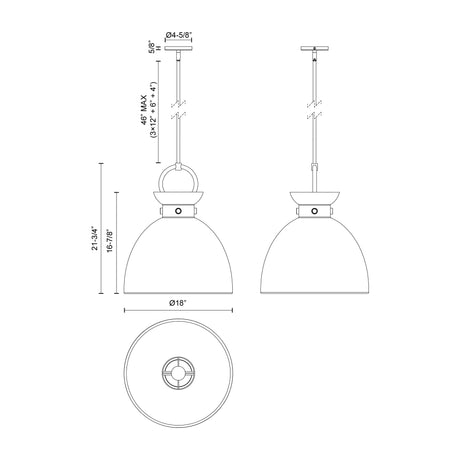 Alora Mood Waldo 18-in Pendant