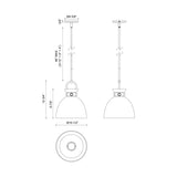 Alora Mood Waldo 11-in Pendant