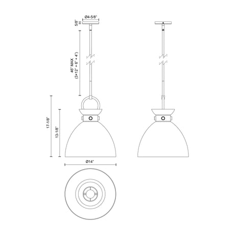 Alora Mood Waldo 14-in Pendant