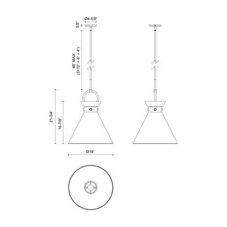 Alora Mood Emerson 18-in Pendant
