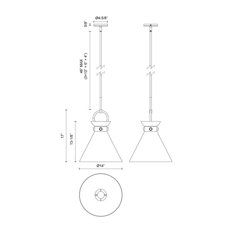 Alora Mood Emerson 14-in Pendant