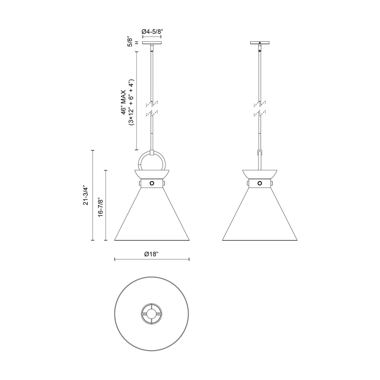 Alora Mood Emerson 18-in Pendant