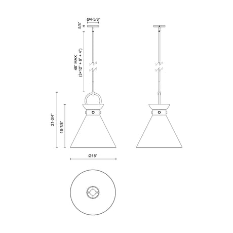 Alora Mood Emerson 18-in Pendant