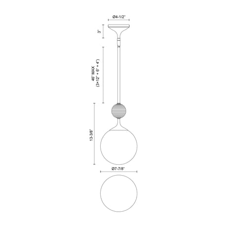 Alora Mood Celia 8-in Pendant