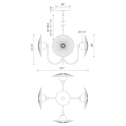 Alora Mood Hera 21-in Pendant