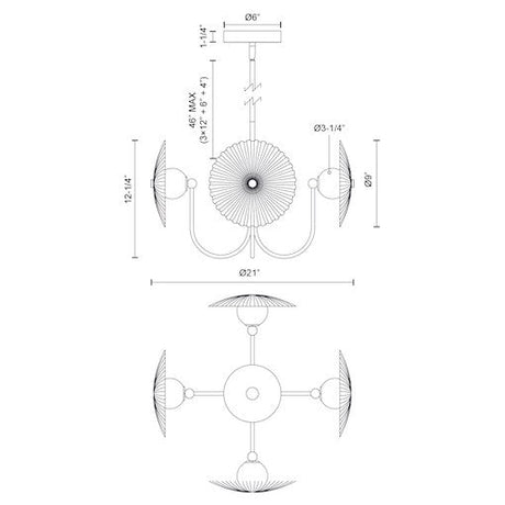 Alora Mood Hera 21-in Pendant