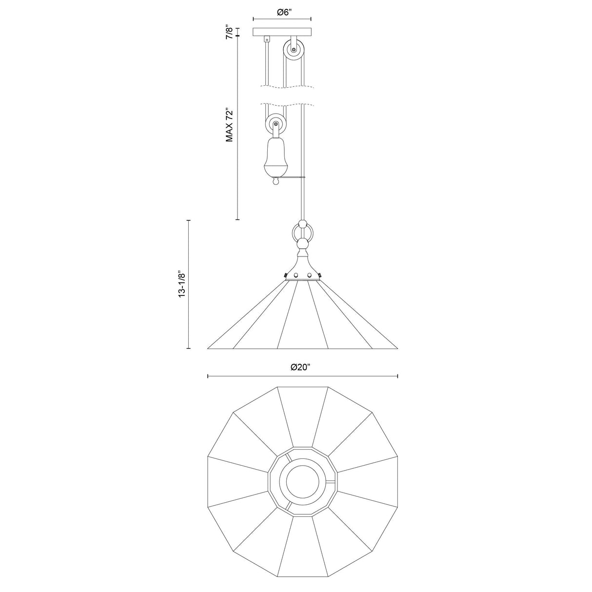Alora Mood Ellen 20-in Pendant
