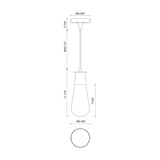 Alora Mood Marcel 4-in Pendant