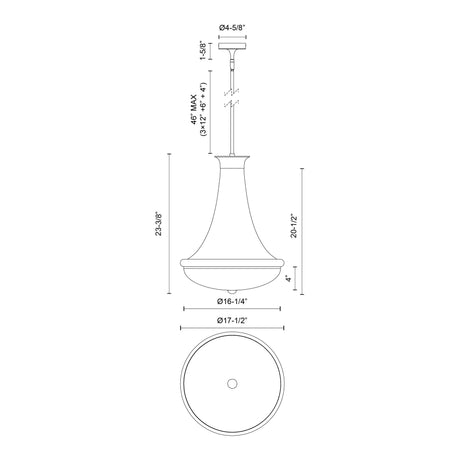 Alora Mood Marcel 18-in Pendant