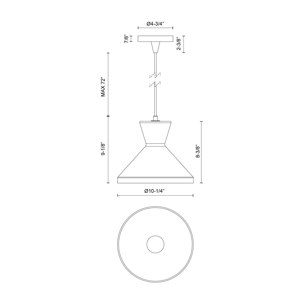 Alora Mood Betty 10-in Pendant