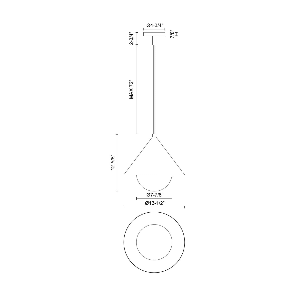 Alora Mood Remy 14-in Pendant