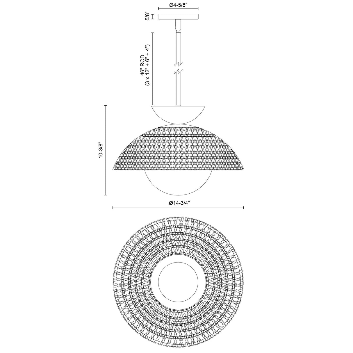 Alora Mood Perth 14-in Pendant