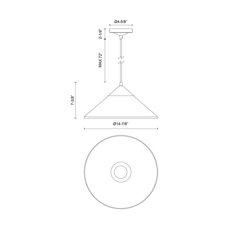 Alora Mood Mauer 15-in Pendant