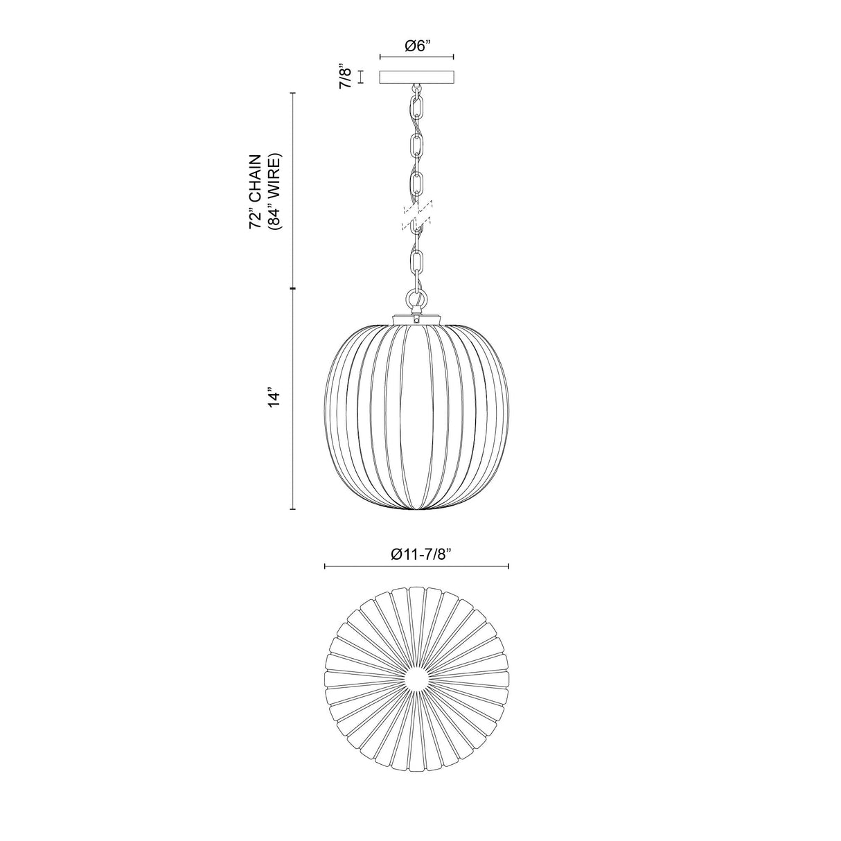 Alora Mood Cherise 12-in Pendant