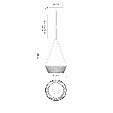 Alora Mood Daphne 7-in Pendant
