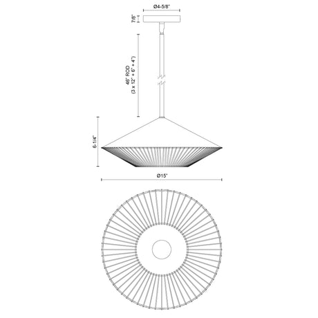 Alora Mood Daphne 15-in Pendant
